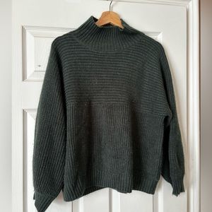 ASOS forest green mock neck sweater